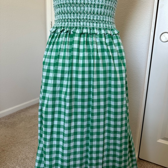 Kate Spade Maxi Green Gingham Dress - Picture 5 of 12